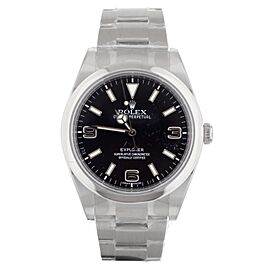 Rolex Explorer Black Dial Stainless Steel on Bracelet