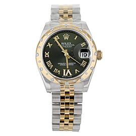 Rolex Datejust 31 Stainless Steel Yellow Gold Olive Dial