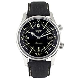 Longines Legend Diver Black Dial Steel Case Automatic