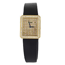 Piaget Protocal Diamond Dial Diamond Bezel Yellow Gold Manual