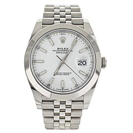 Rolex Datejust White Dial Stainless Steel Bracelet Automatic