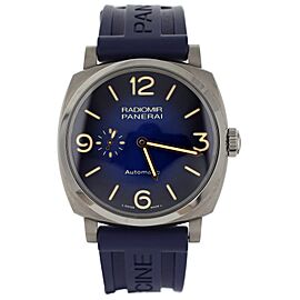 Panerai Radiomir Blue Dial Titanium Case Automatic Full Set