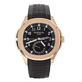 Patek Philippe Aquanaut Travel Time Rose Gold Brown Rubber 40mm 5164R-001