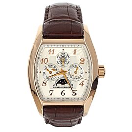 Girard Perregaux Perpetual Silver Dial Pink Gold 38mm 2722 Automatic 2722