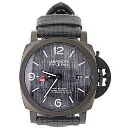 Panerai Luminor Luna Rossa GMT Sail Dial Titanium Canvas 44mm PAM01036 Full Set