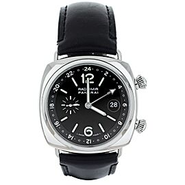 Panerai Radiomir GMT Stainless Steel Black Calf Strap 42mm PAM00184