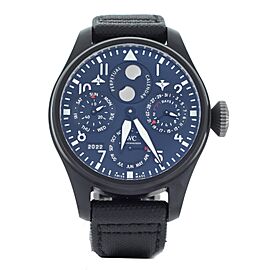 IWC Big Pilot Perpetual Rodeo Drive Blue Dial Ceramic Automatic 46MM IW503001