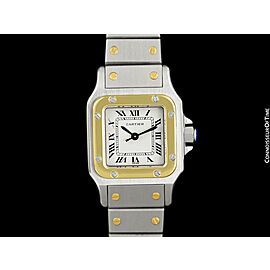 Cartier Santos Ladies 2-Tone SS Steel & 18K Gold Watch