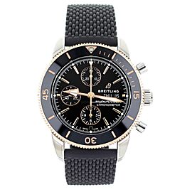 Breitling SuperOcean Heritage II Black Dial Steel & Rose Gold 44MM