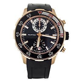 IWC Aquatimer Chronograph FlyBack Black Dial Rose Gold Automatic 44MM