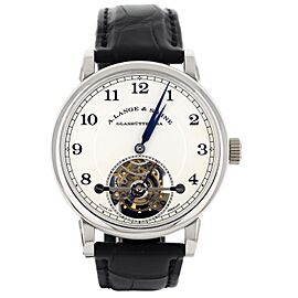 A. Lange & Sohne Tourbillon Silver Dial Platinum Manual 39.5mm