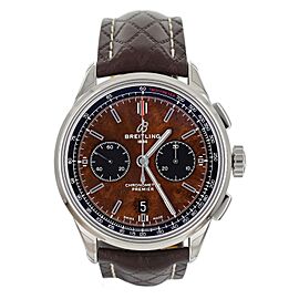 Breitling Premier Bentley Centenary Brown Wood Dial 42mm AB01181A1Q1X1 Full Set