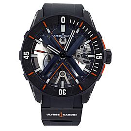 Ulysse Nardin Diver X Skeleton Blue Ceramic Orange Rubber