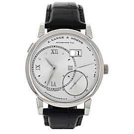 A. Lange & Sohne Grand Lange 1 Silver Dial Platinum Manual Wind