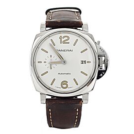 Panerai Luminor Due Stainless Steel White Dial Calf 42mm