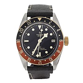 Tudor black Bay GMT Rootbeer Rose Gold Stainless Steel Calf