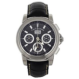 Carl F. Bucherer Patravi Big Date Chronograph Black Dial Alligator Watch