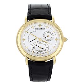 Audemars Piguet Millenary Dual Time Yellow Gold Alligator 38mm