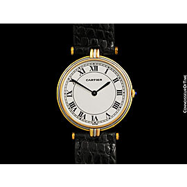 CARTIER VENDOME TRINITY Mens Midsize Solid 18K Gold