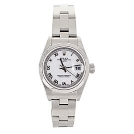 Rolex Oyster Perpetual Date Stainless Steel White Dial Bracelet