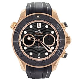 Omega Seamaster 300m Chronograph Rose Gold Rubber