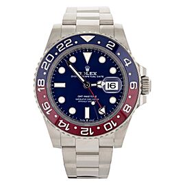 Rolex GMT-MASTER II Pepsi Blue Dial White Gold Bracelet