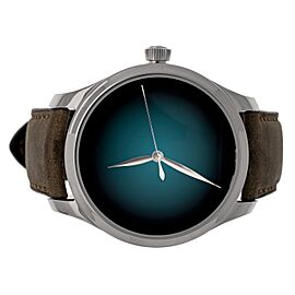 LE H. Moser & Cie Endeavour Teal Dial White Gold Manual 40mm 1200-0206 Full Set