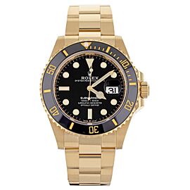 Rolex Submariner Yellow Gold Black Dial on Bracelet