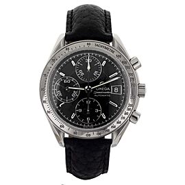 Omega Speedmaster Date Steel Case Black Strap Automatic