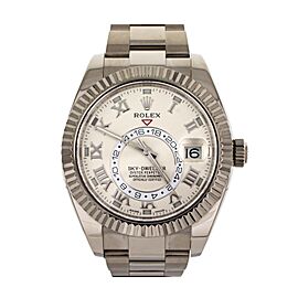 Rolex Sky-Dweller Silver Dial White Gold Oyster Automatic Watch