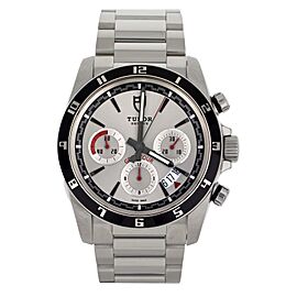 Tudor Grantour Chronograph Silver Dial Stainless Steel 43mm