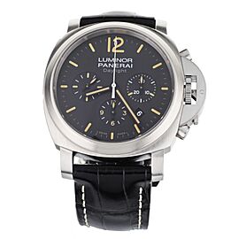 Panerai Luminor Daylight Chronograph Black Stainless Steel Watch