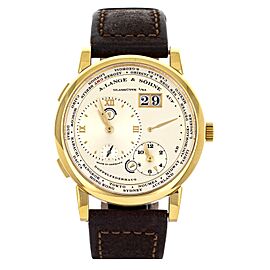 A. Lange & Söhne Lange 1 Timezone Gold Dial Yellow Gold Manual