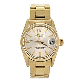 Rolex Datejust Champagne Dial Yellow Gold Rivet Bracelet