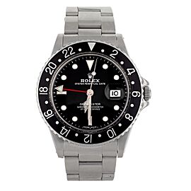 Rolex GMT Master Black Dial Stainless Steel Bracelet