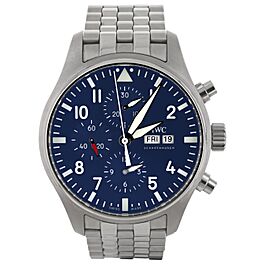 IWC PIlot's Watch Chronograph Le Petit Prince Blue Dial