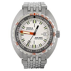 Doxa Sub 300 Shark Hunter Silver Dial Steel Automatic