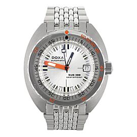 Doxa Sub 300 Searambler Stainless Steel Silver Dial Orange