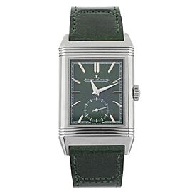 Jaeger-LeCoultre Reverso Tribute Green Dial Steel Watch