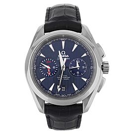 Omega Seamaster Aqua Terra GMT Chronograph Co-Axial Blue Dial Watch