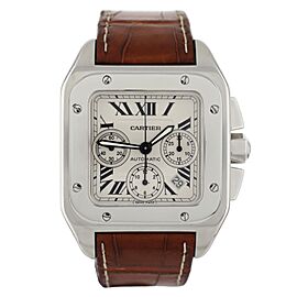 Cartier Santos Chronograph White Stainless Steel