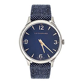 Chopard L.U.C XP Blue Dial Steel Case Blue Nylon Strap 40mm