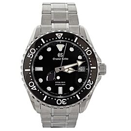 Grand Seiko Sport Diver Black Dial Stainless Steel Spring Drive Watch