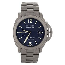 Panerai Luminor Marina Blue Dial Titanium Case & Bracelet Full Set