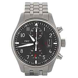 IWC Pilots Spitfire Chronograph Grey Dial Stainless Steel Watch