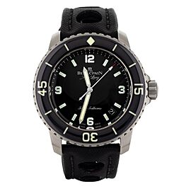 Blancpain Fifty Fathoms Black Dial Steel Automatic Watch