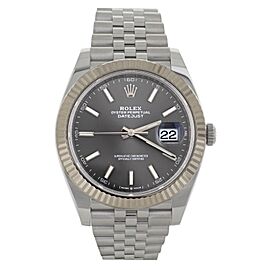 Rolex Datejust Grey Dial Oyster Steel Case & Bracelet Watch