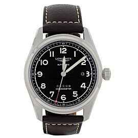 Longines Spirit Black Dial Stainless Steel Watch