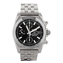 Breitling Chronomat Chronograph Black Dial Stainless Steel