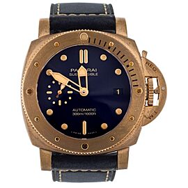 Submersible Bronzo Blu Abisso Bronze Case Blue Strap